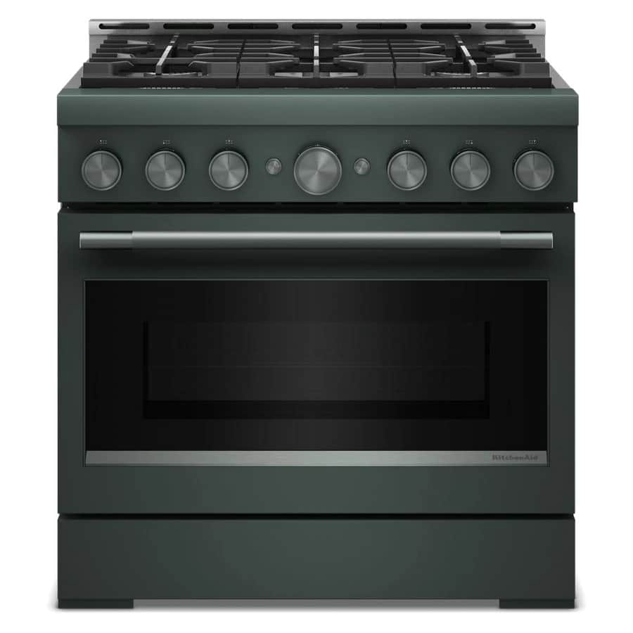 36-Inch 6 Burner Commercial-Style Gas Range with No Preheat Air Fry Mode