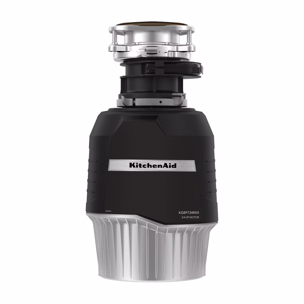 3/4 HP Batch Feed Garbage Disposal with 3-Stage MultiGrind® Technology