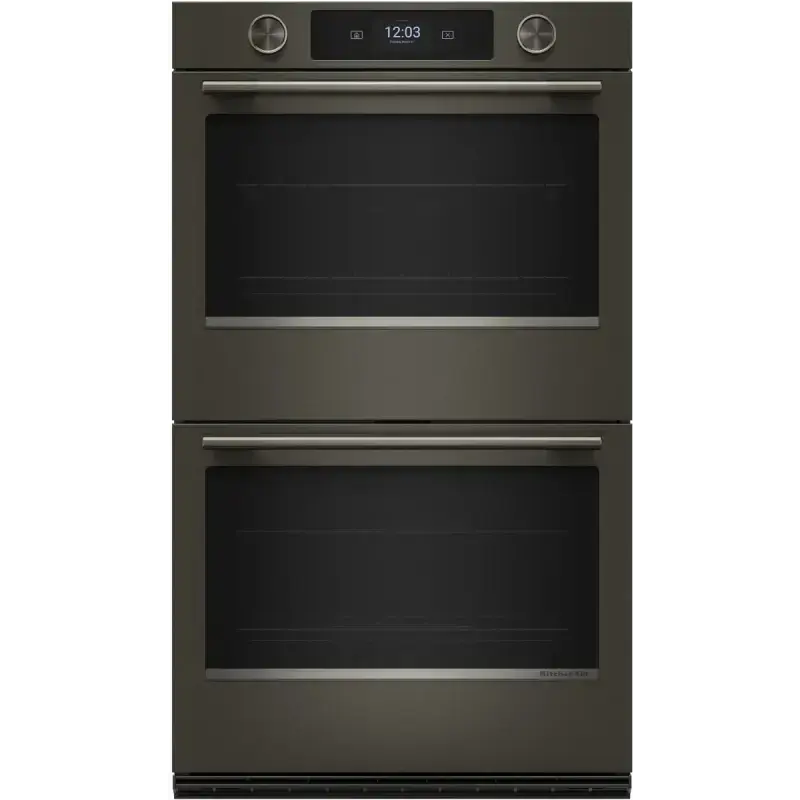 30-inch Smart Electric Double Wall Oven With Assisted Cooking Modes - Black Ore