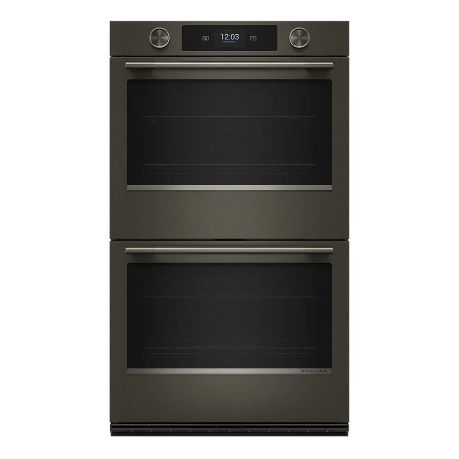 30-inch Smart Electric Double Wall Oven With Assisted Cooking Modes - Black Ore