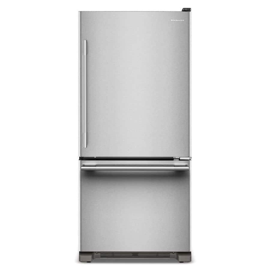 19 Cu. Ft. 30-Inch Bottom Mount Refrigerator with Right Door Swing and Preserva® Food Care System in PrintShield® Finish