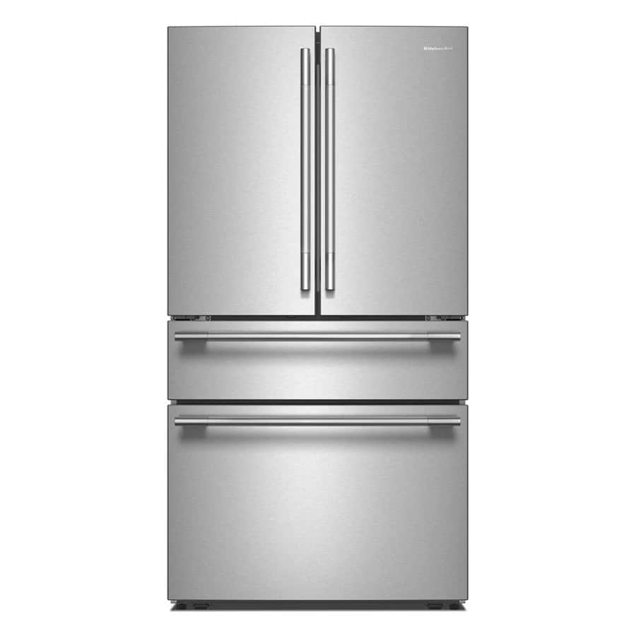 30 Cu. Ft. 36-Inch 4-Door French Door Refrigerator with Interior Ice and Water Dispenser in PrintShield® Stainless Steel