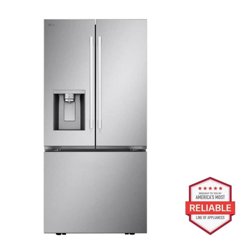 20 Cu. Ft. 3-door French Door, Counter-depth Max™ Refrigerator With Hybrid Handles