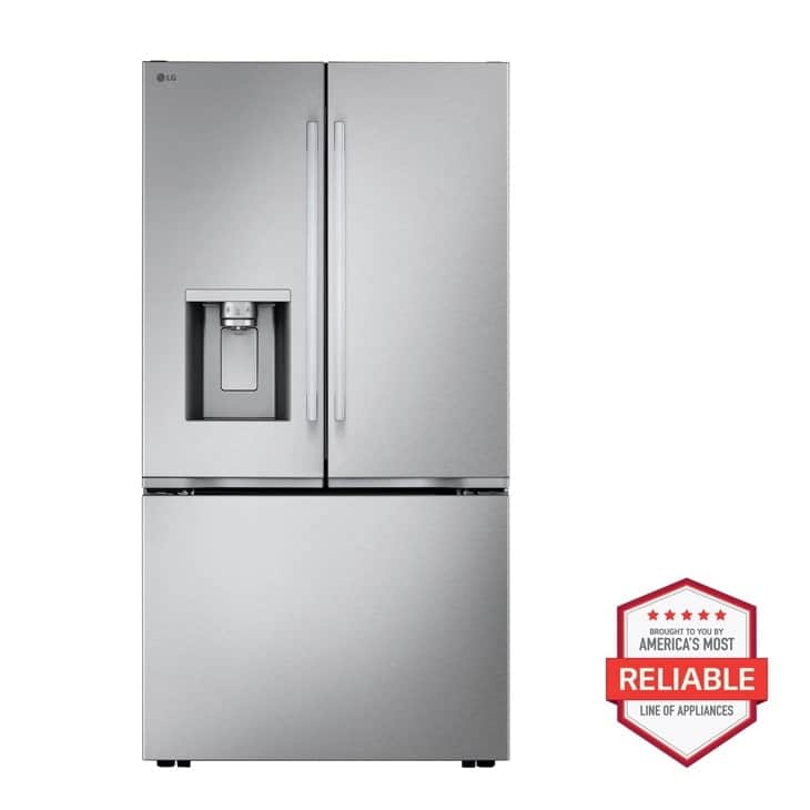 24 Cu. Ft. Counter-depth Max™ With Zero Clearance™ 3-door French Door Refrigerator