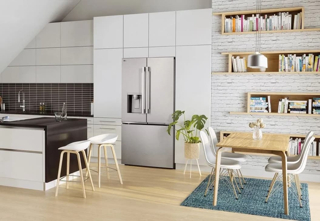 LG 24 Cu. Ft. Counter-depth Max™ With Zero Clearance™ 3-door French Door Refrigerator