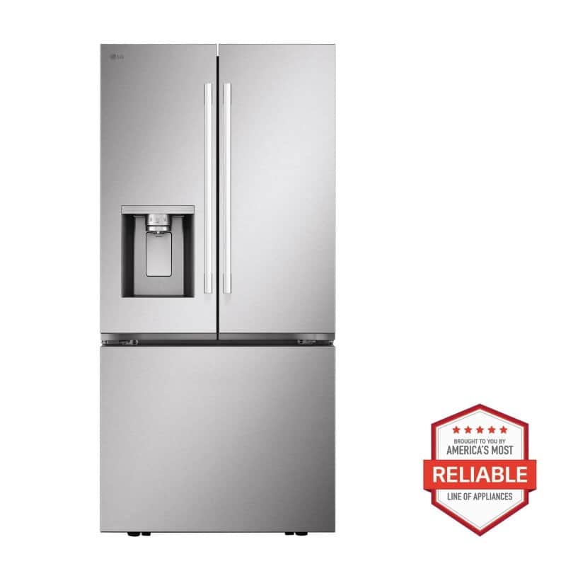 25 Cu. Ft. Standard-depth Max™ 3-door French Door Refrigerator With External Ice And Water Dispenser