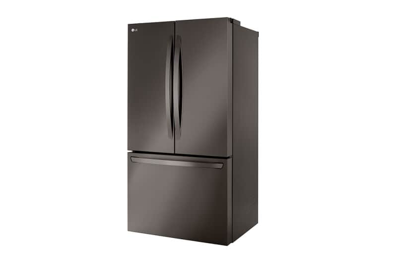 36" Wide, 27 Cu Ft. 3 Door French Door, C/depth Refrigerator With Internal Water Dispenser, Printproof Black Stainless Steel