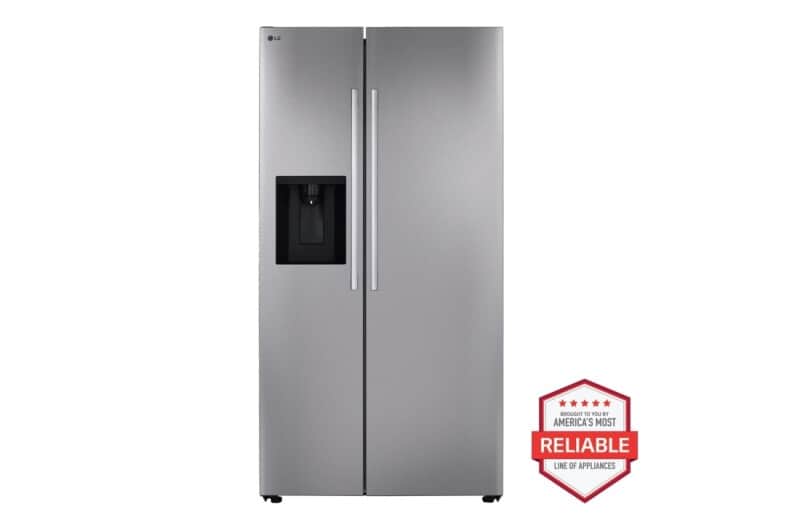 27 Cu. Ft. Standard-depth, Side-by-side Refrigerator, With Ice And Water And Bar Handle Design
