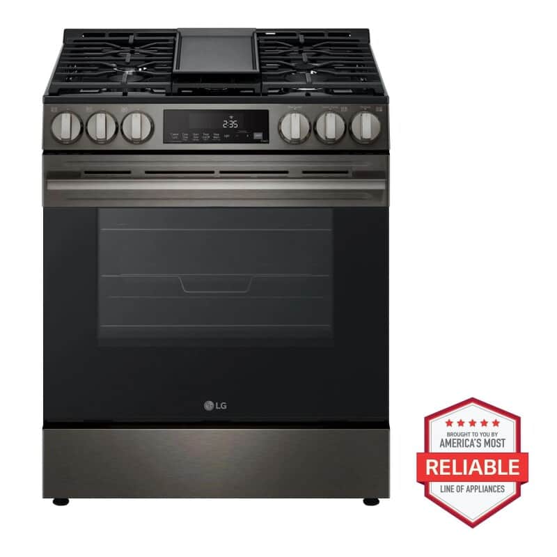 5.8 Cu. Ft. Smart Gas Slide-in Range With Convection, Air Fry And Easyclean®