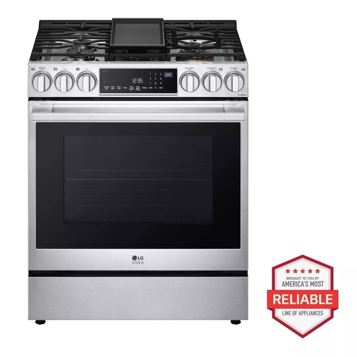 6.3 Cu. Ft. Instaview® Gas Slide-in Range With Probake Convection® And Air Fry