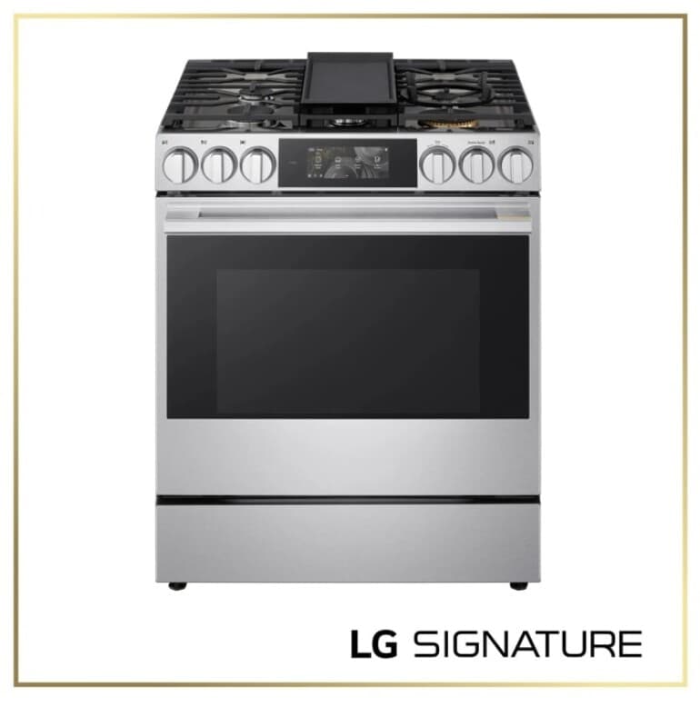 30" Width 6.3 Cu. Ft. Smart Gas Slide-in Range With Dynamic Probake Convection®, Air Fry, Air Sous Vide, Pizza Mode And Ai Gourmet Camera