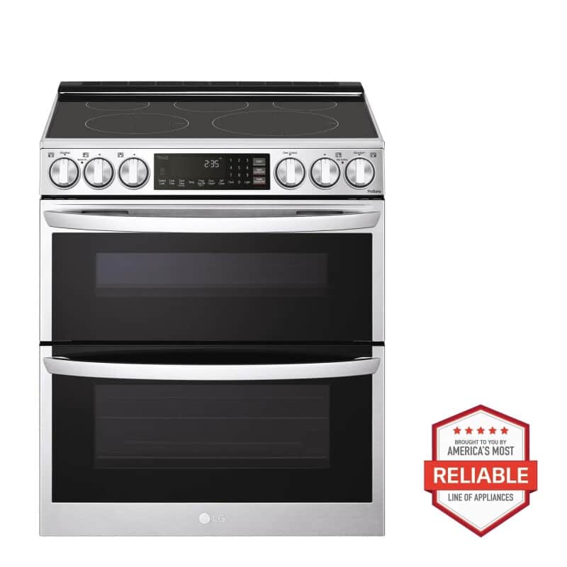 7.3 Cu. Ft. Smart Electric Double Oven Slide-in Range With Instaview®, Probake® Convection, Air Fry, And Air Sous Vide