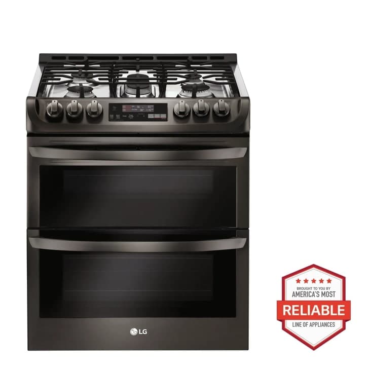 6.9 cu. ft. Smart wi-fi Enabled Gas Double Oven Slide-In Range with ProBake Convection® and EasyClean®