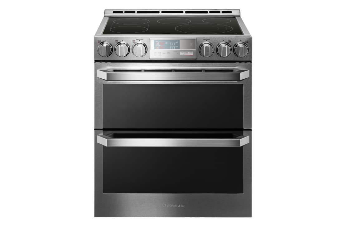 LG SIGNATURE 7.3 cu.ft. Smart wi-fi Enabled Electric Double Oven Slide-In Range with ProBake Convection®
