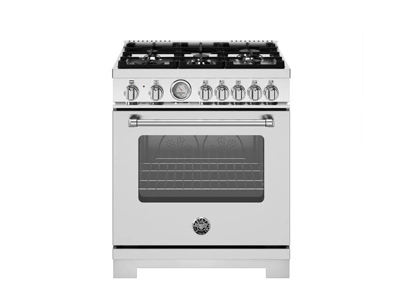 30 inch Dual Fuel, 5 Burners, Electric Oven