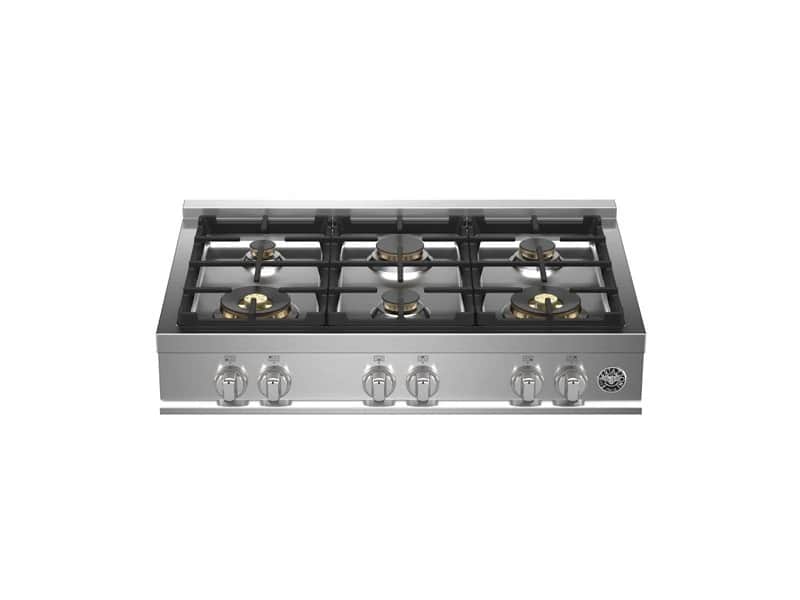 36 Gas Rangetop 6 brass burners