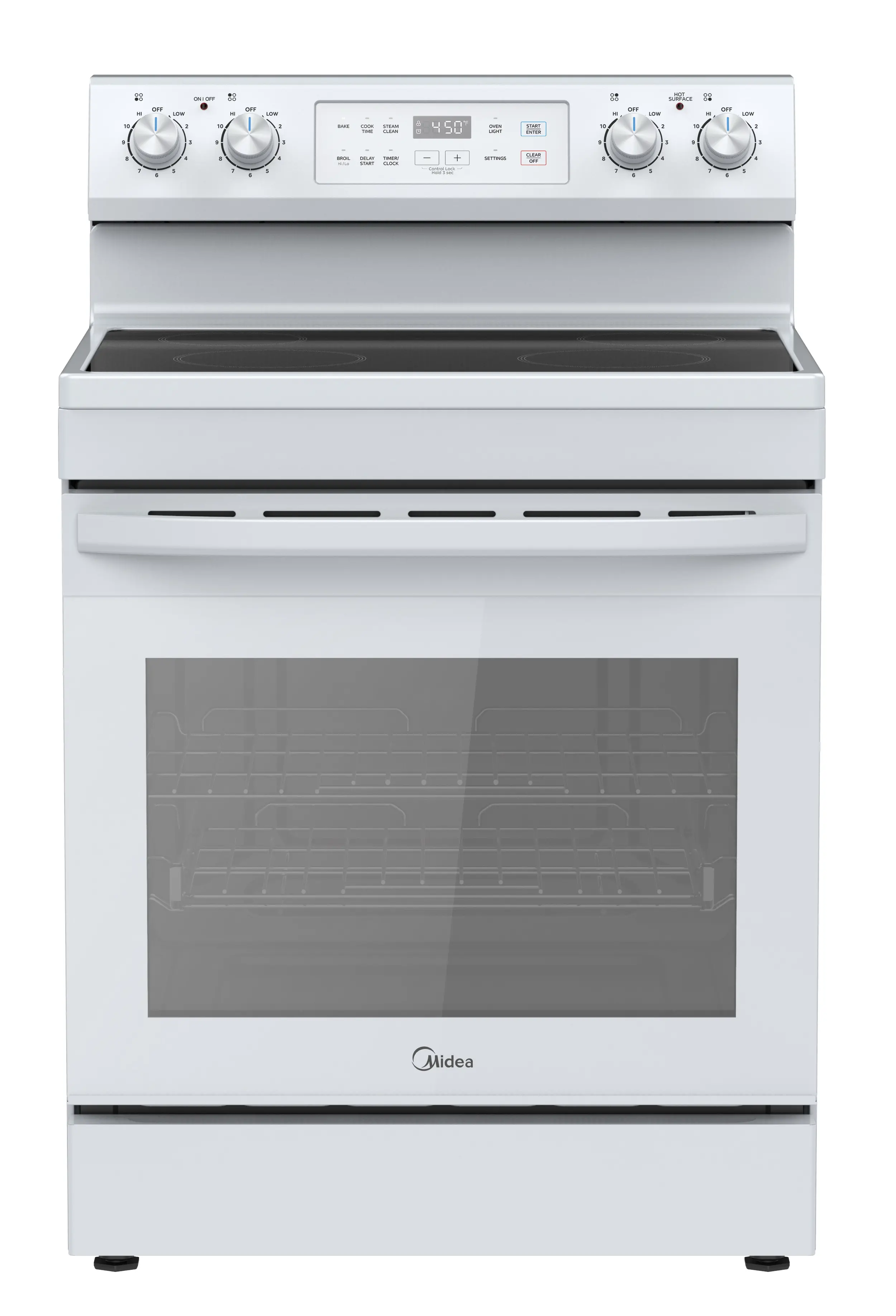 30" Electric Range with Steam Clean