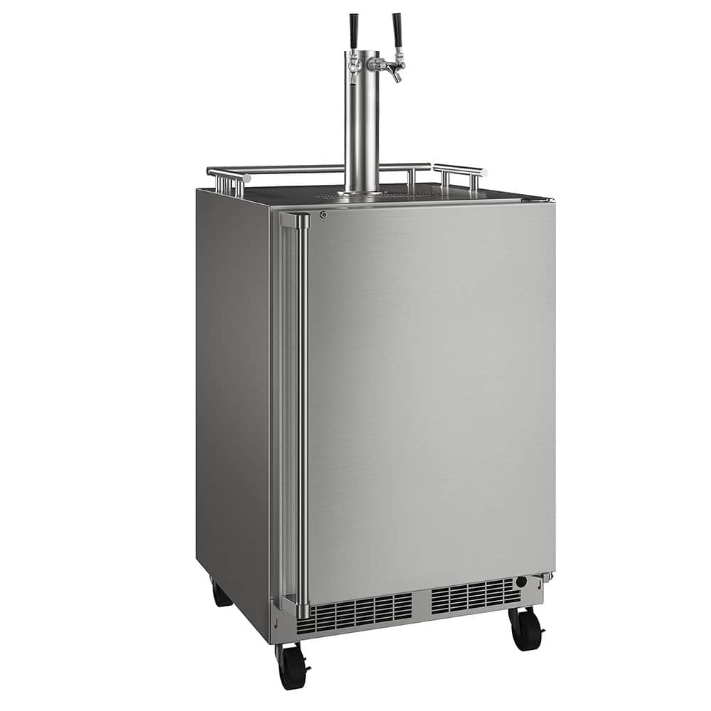 24-in Outdoor Mobile Dispenser with Twin Beer & Beverage Tap - TWIN BEER