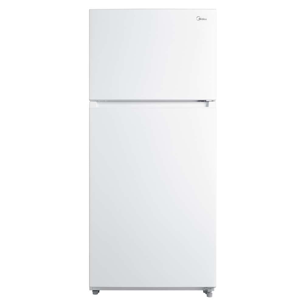 14 CF Top Mount Refrigerator, Glass Shelves, Ice Maker Ready, ESTAR
