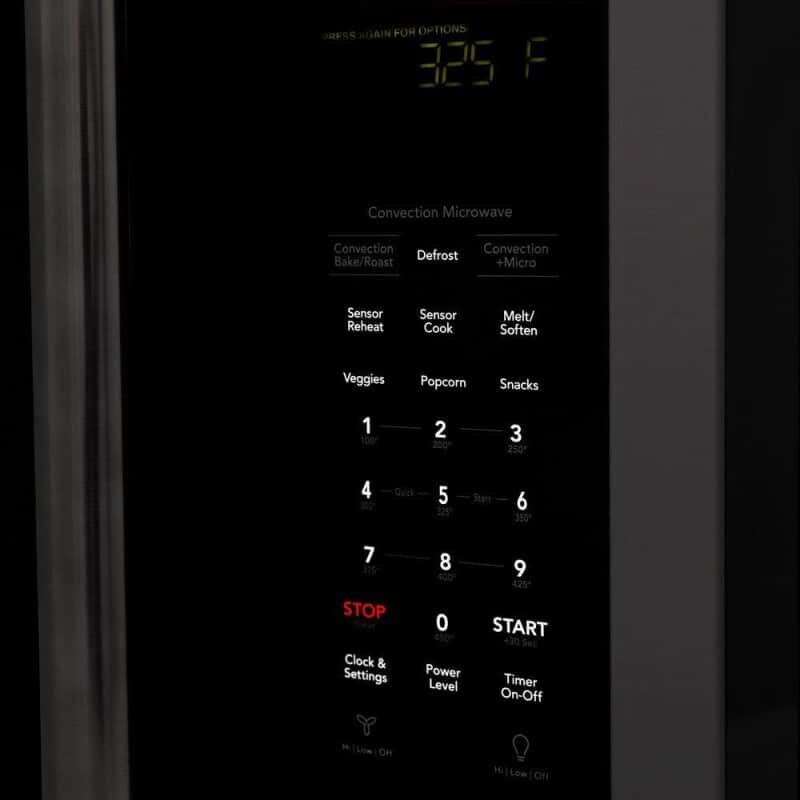 30 in. Black Stainless Steel Over the Range Convection Microwave Oven with Traditional Handle