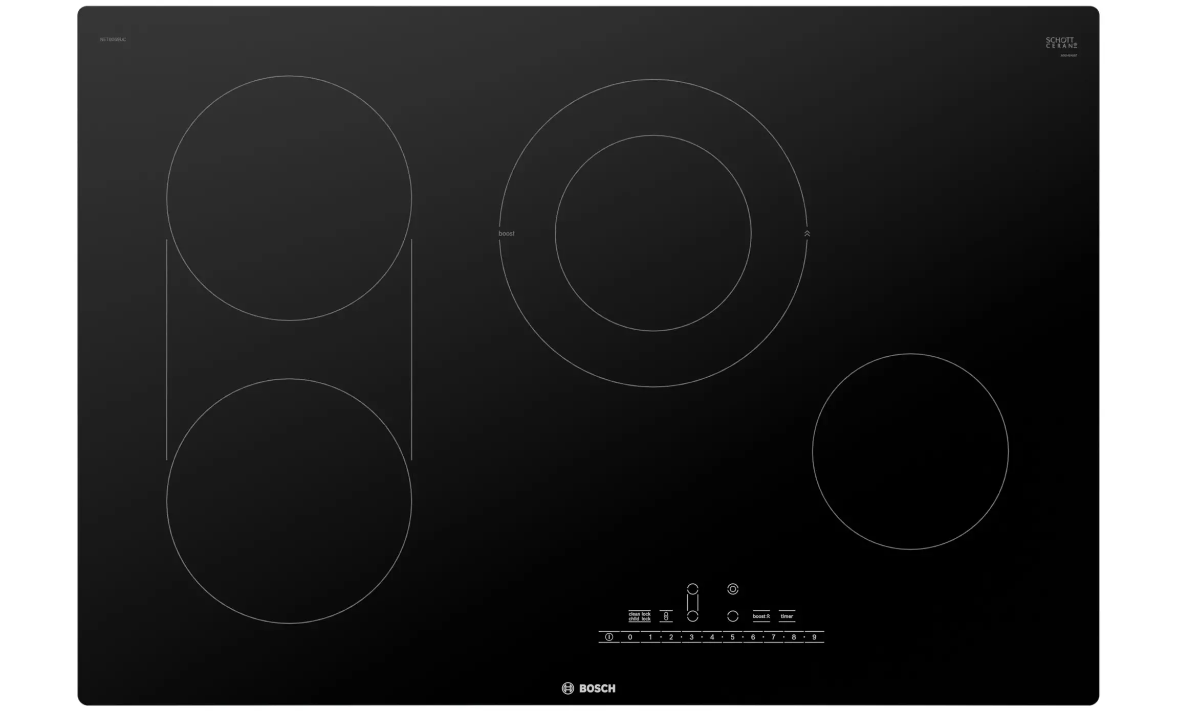 800 Series Electric Cooktop 30 Without Frame