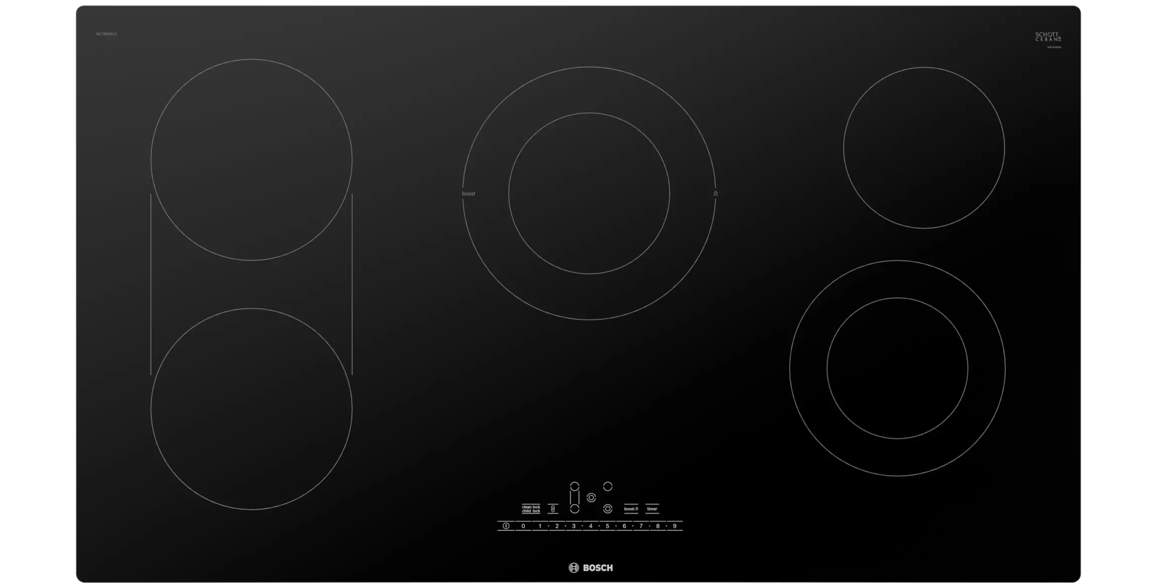800 Series Electric Cooktop 36 Without Frame