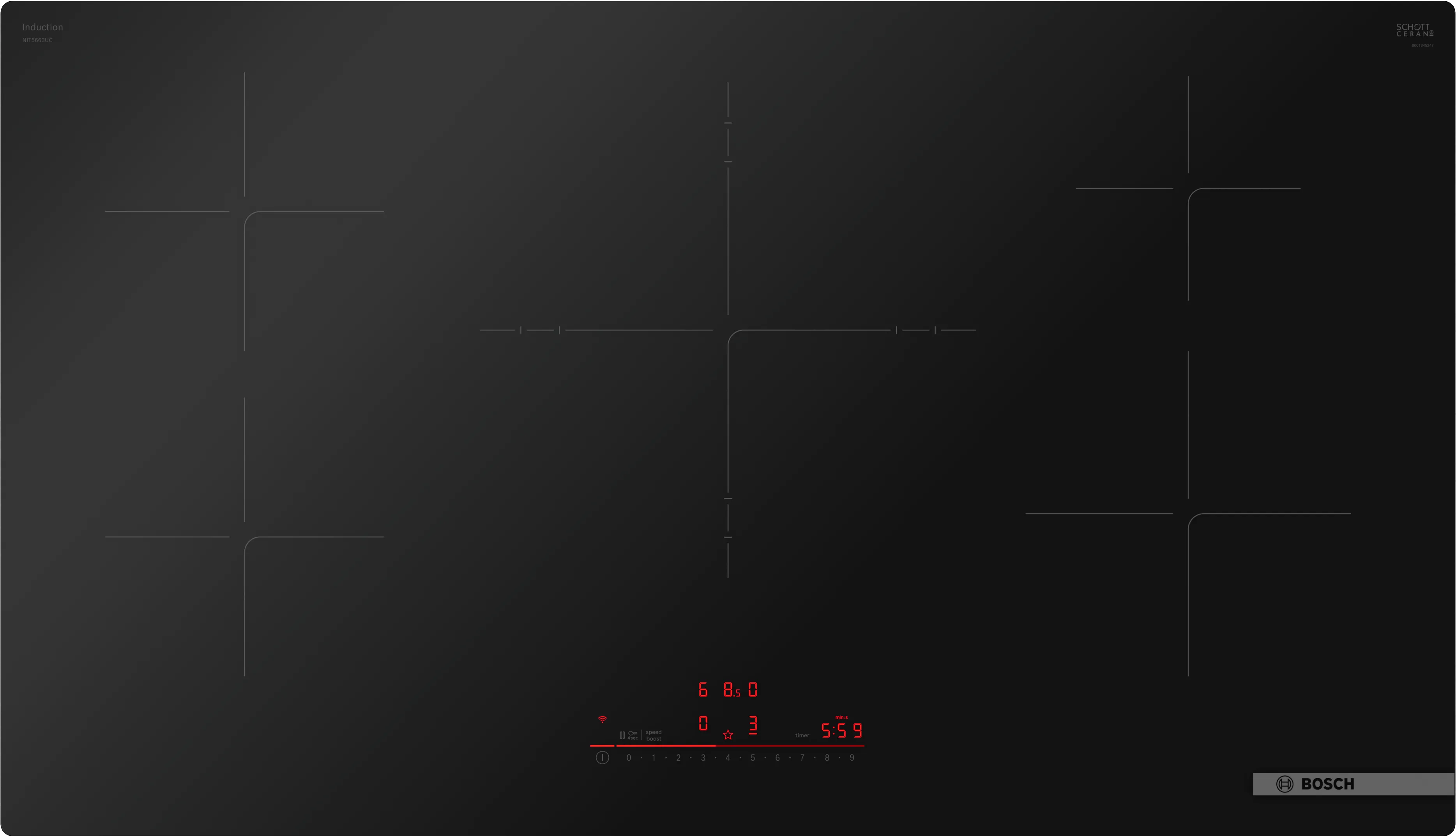 500 Series Induction Cooktop 36'' Without Frame