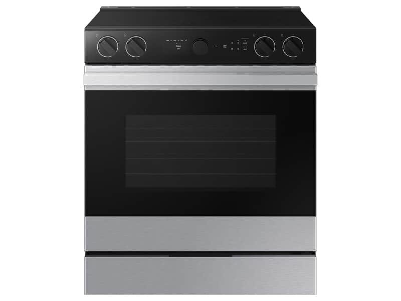 Bespoke Slide-in Electric Range Smart Oven Camera | Illuminated Precision Knobs 6.3 cu.ft.