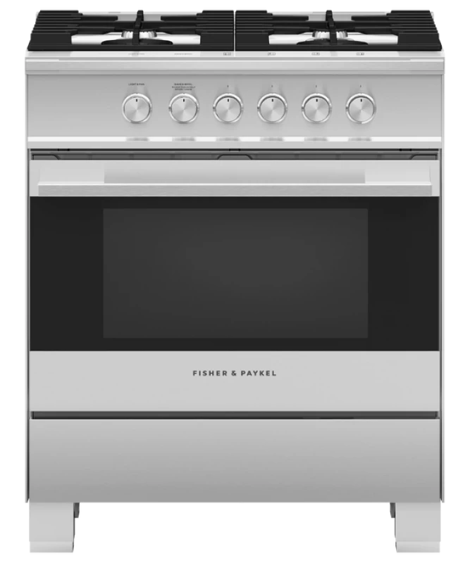 30" Series 7 Contemporary 4 Burner Gas Range, Natural Gas