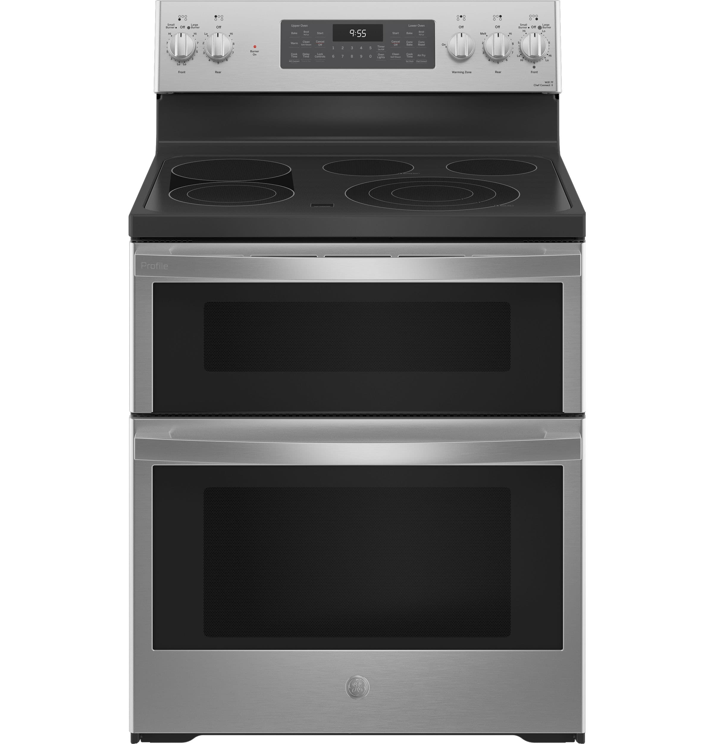 Ge Profile™ 30" Smart Free-standing Electric Double Oven Convection Range With No Preheat Air Fry
