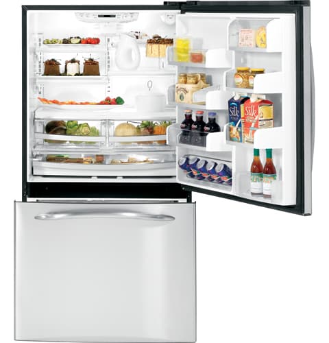 Counter-Depth 21.1 Cu. Ft. Stainless Bottom-Freezer Refrigerator