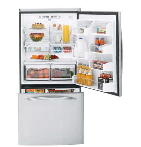 22.2 Cu. Ft. Stainless Steel-Wrapped Bottom-Freezer Drawer Refrigerator