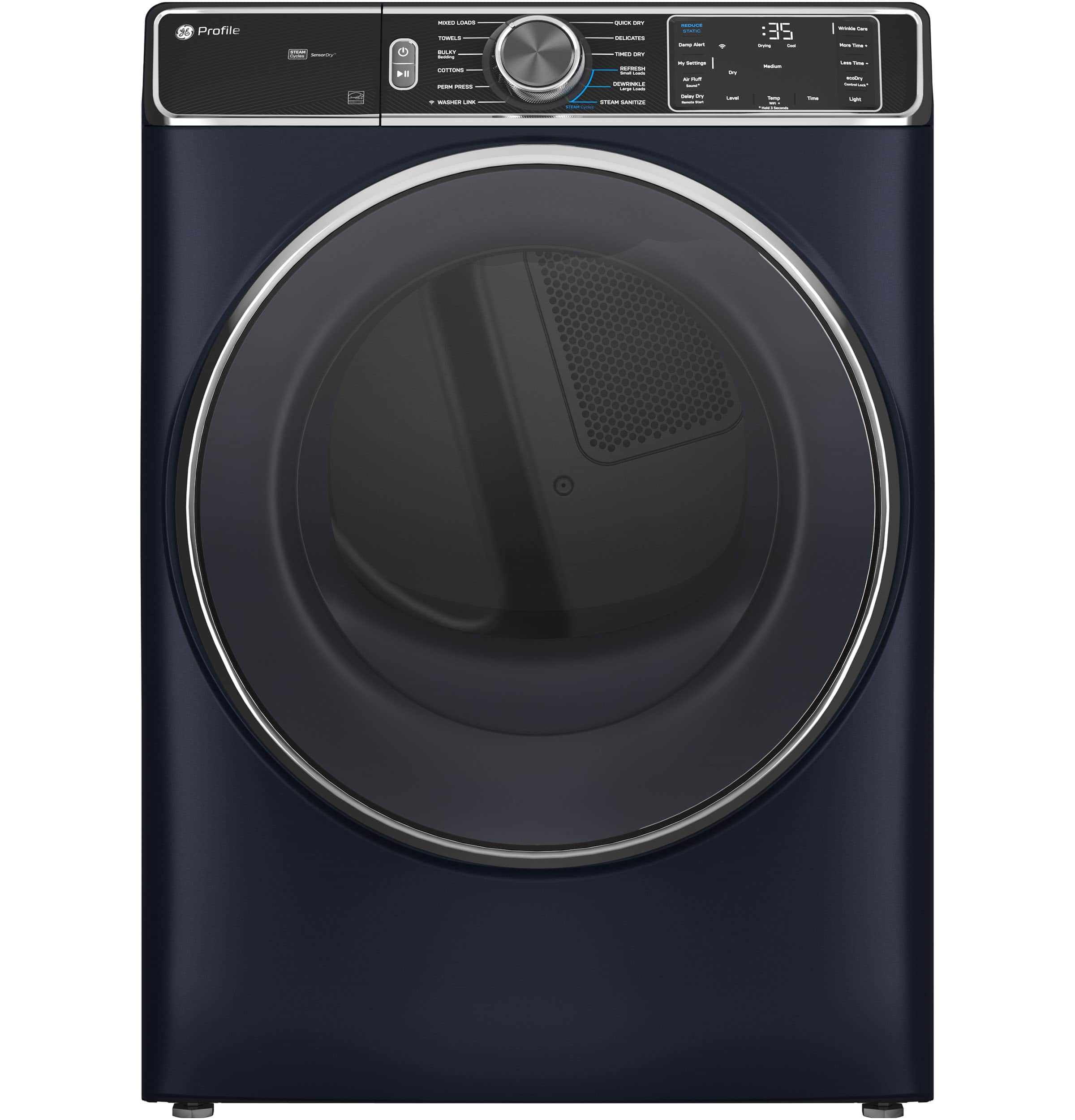 7.8 cu. ft. Capacity Smart Front Load Electric Dryer with Steam and Sanitize Cycle