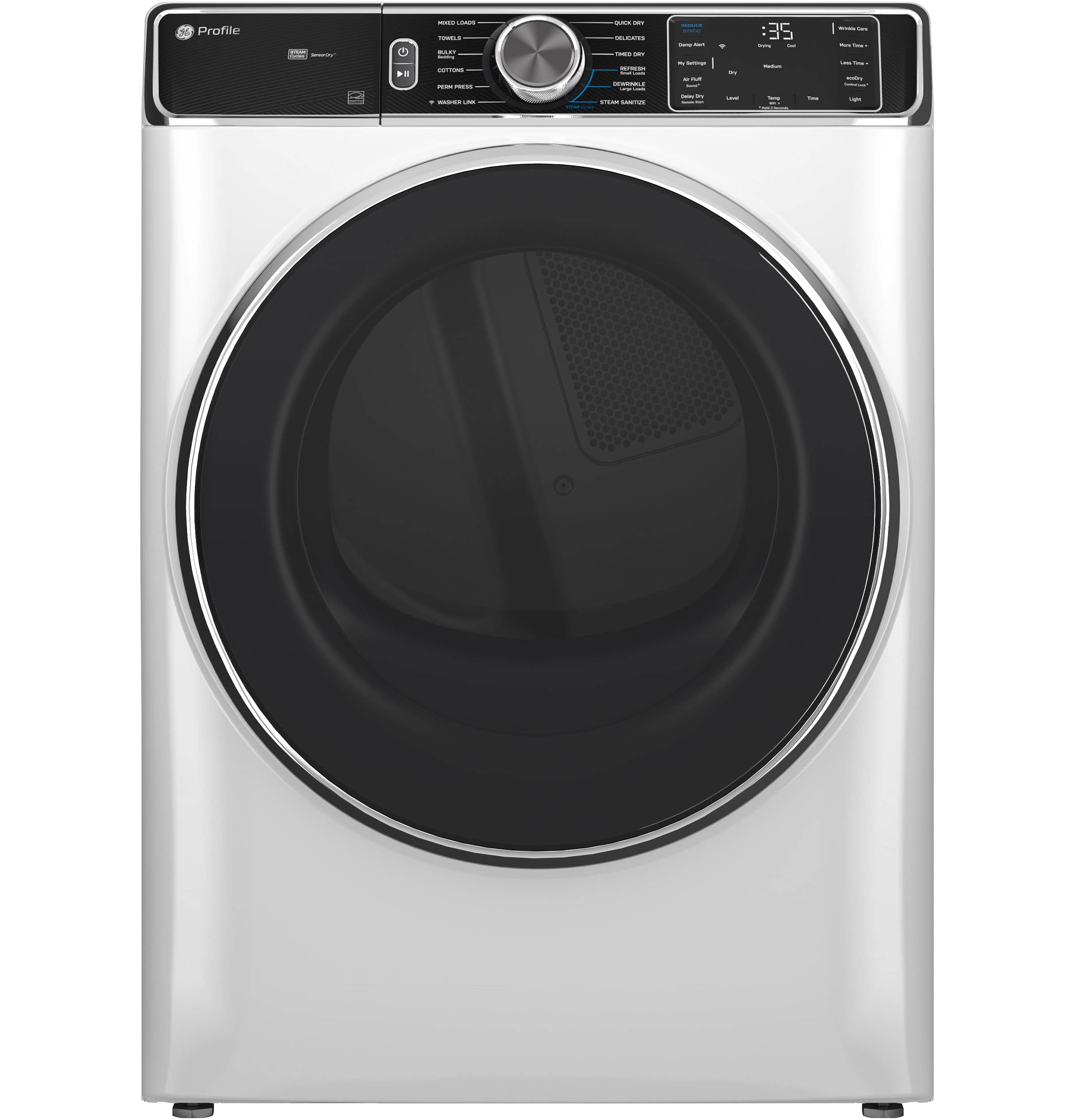 7.8 cu. ft. Capacity Smart Front Load Electric Dryer with Steam and Sanitize Cycle