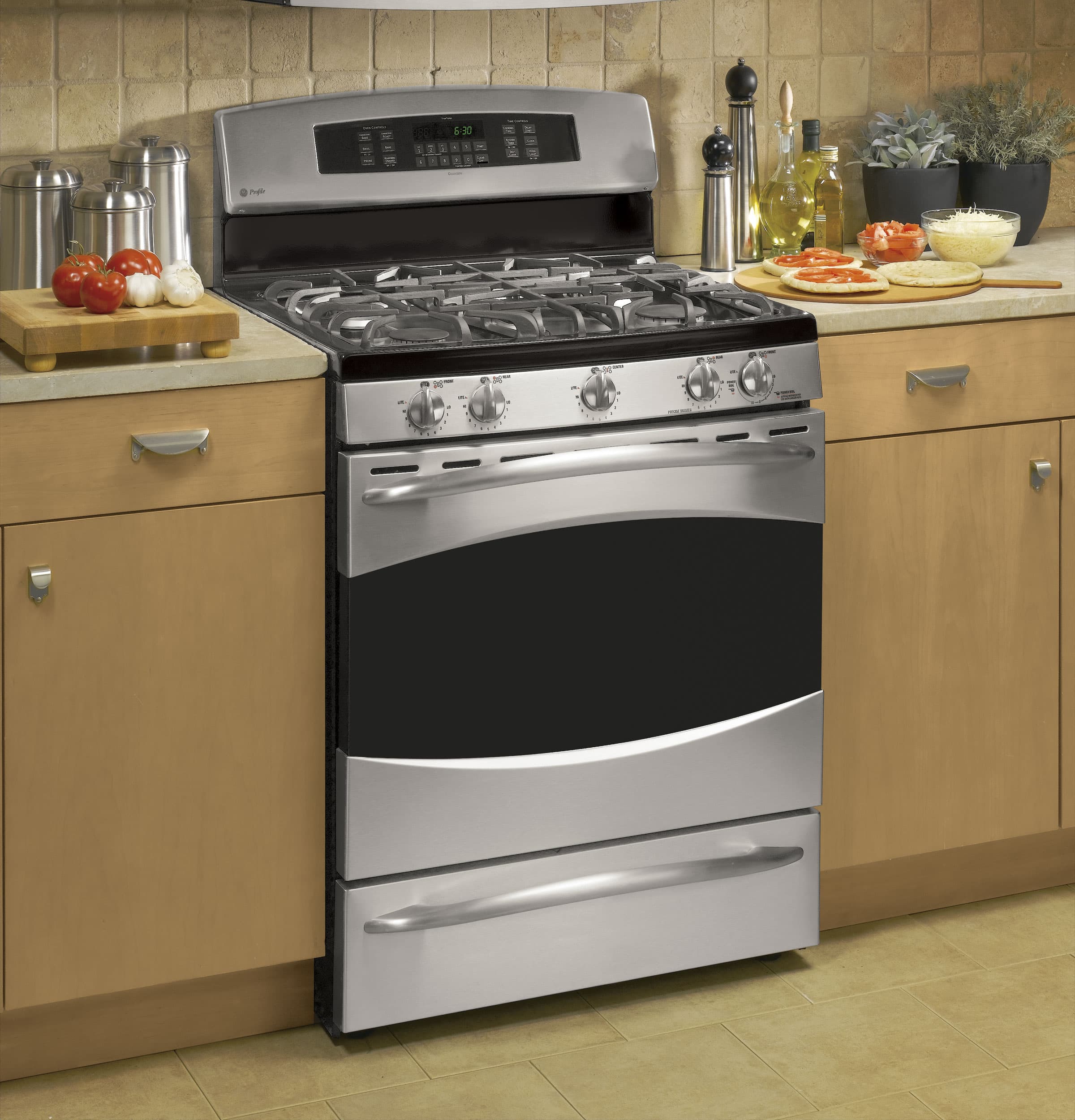 30" Free-Standing Self Clean Convection Gas Range with Warming Drawer