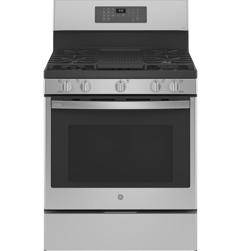 Ge Profile™ Smart 30" Free-standing Self Clean Gas Fingerprint Resistant Range With No Preheat Air Fry