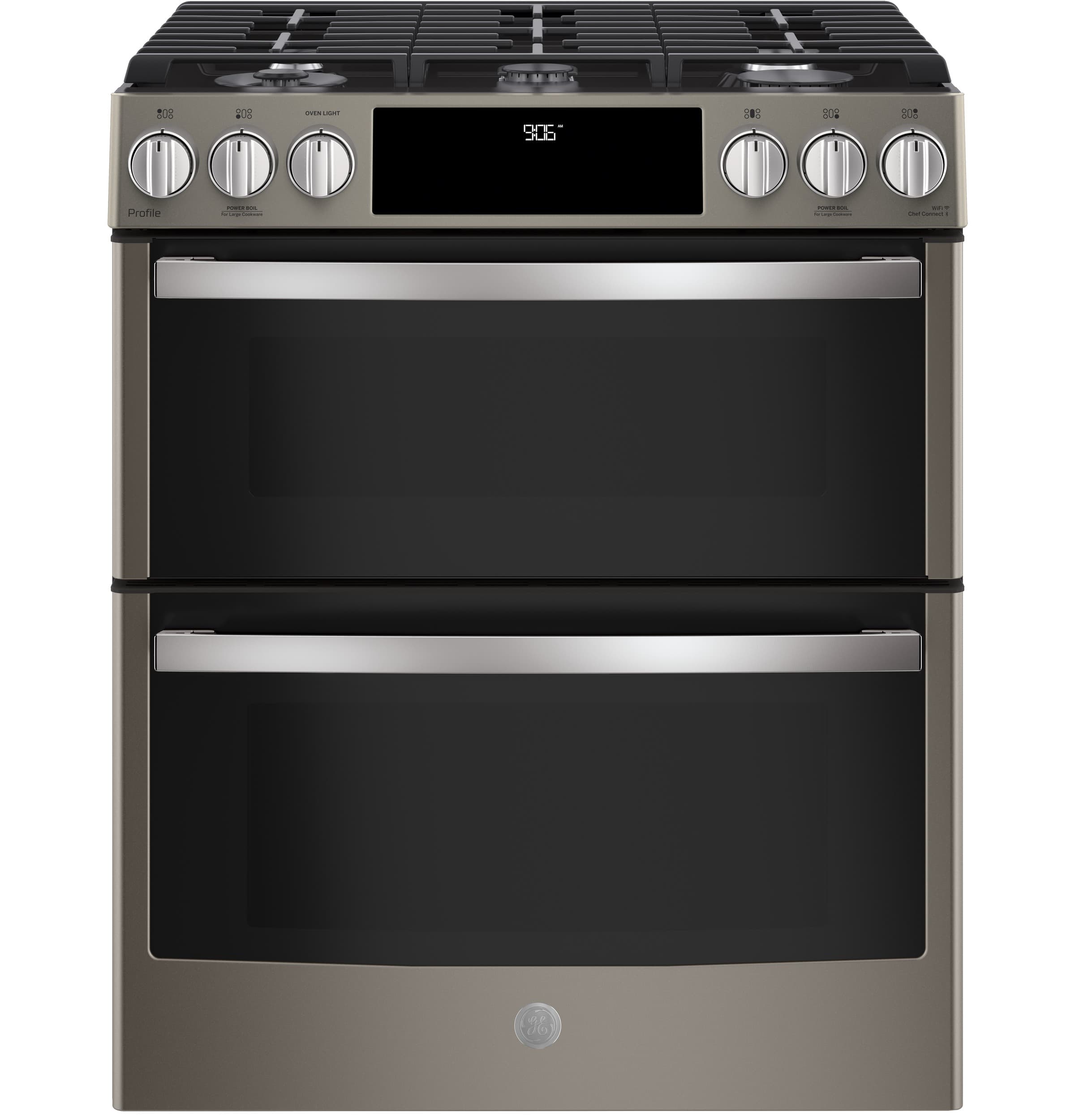 30" Smart Slide-In Front-Control Gas Double Oven Convection Range