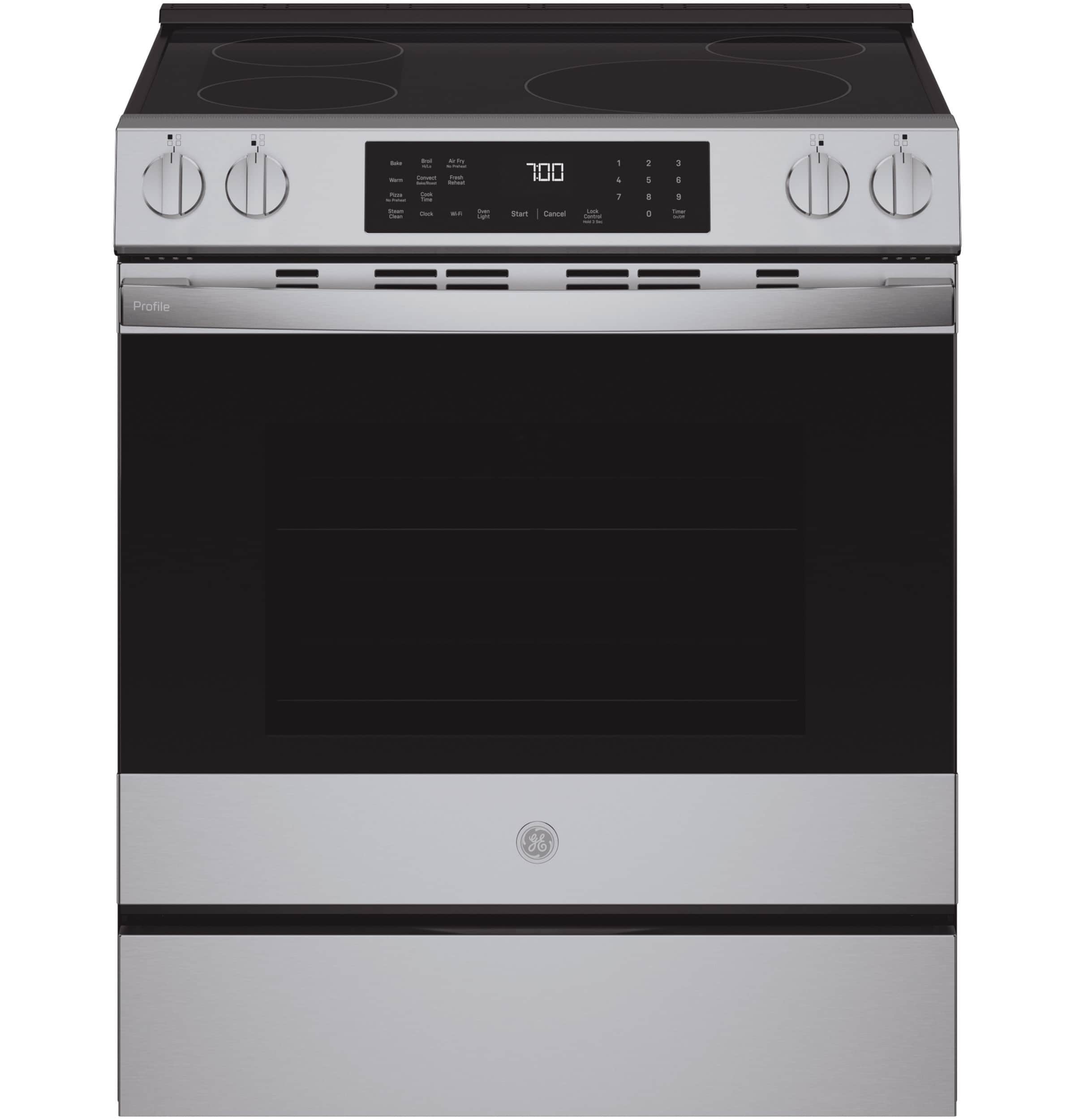 30" Smart Slide-In Induction and Convection Range with No Preheat Air Fry and EasyWash Oven Tray