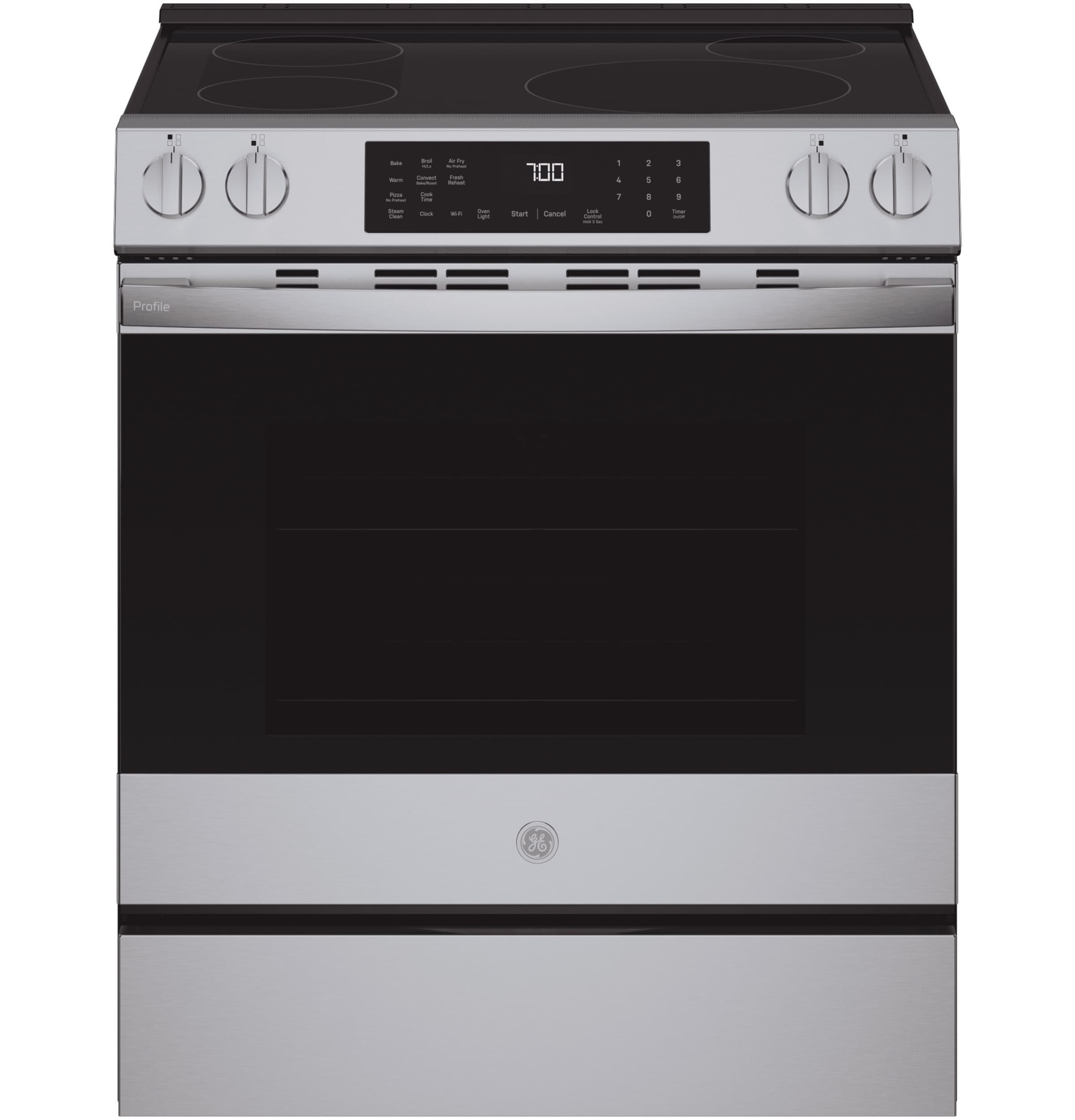30" Smart Slide-In Induction and Convection Range with No Preheat Air Fry and EasyWash Oven Tray