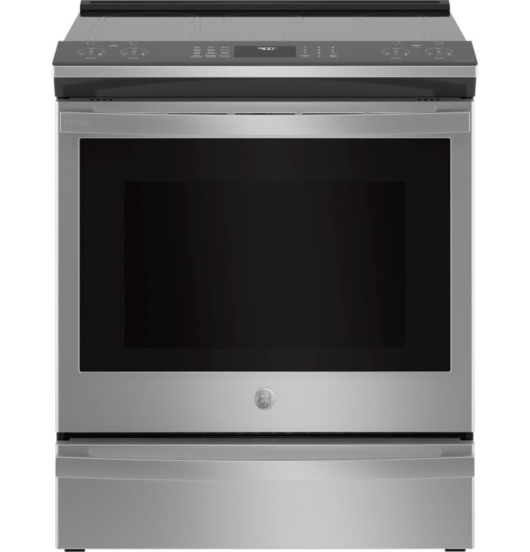 Ge Profile™ 30" Smart Slide-in Fingerprint Resistant Front-control Induction And Convection Range With No Preheat Air Fry
