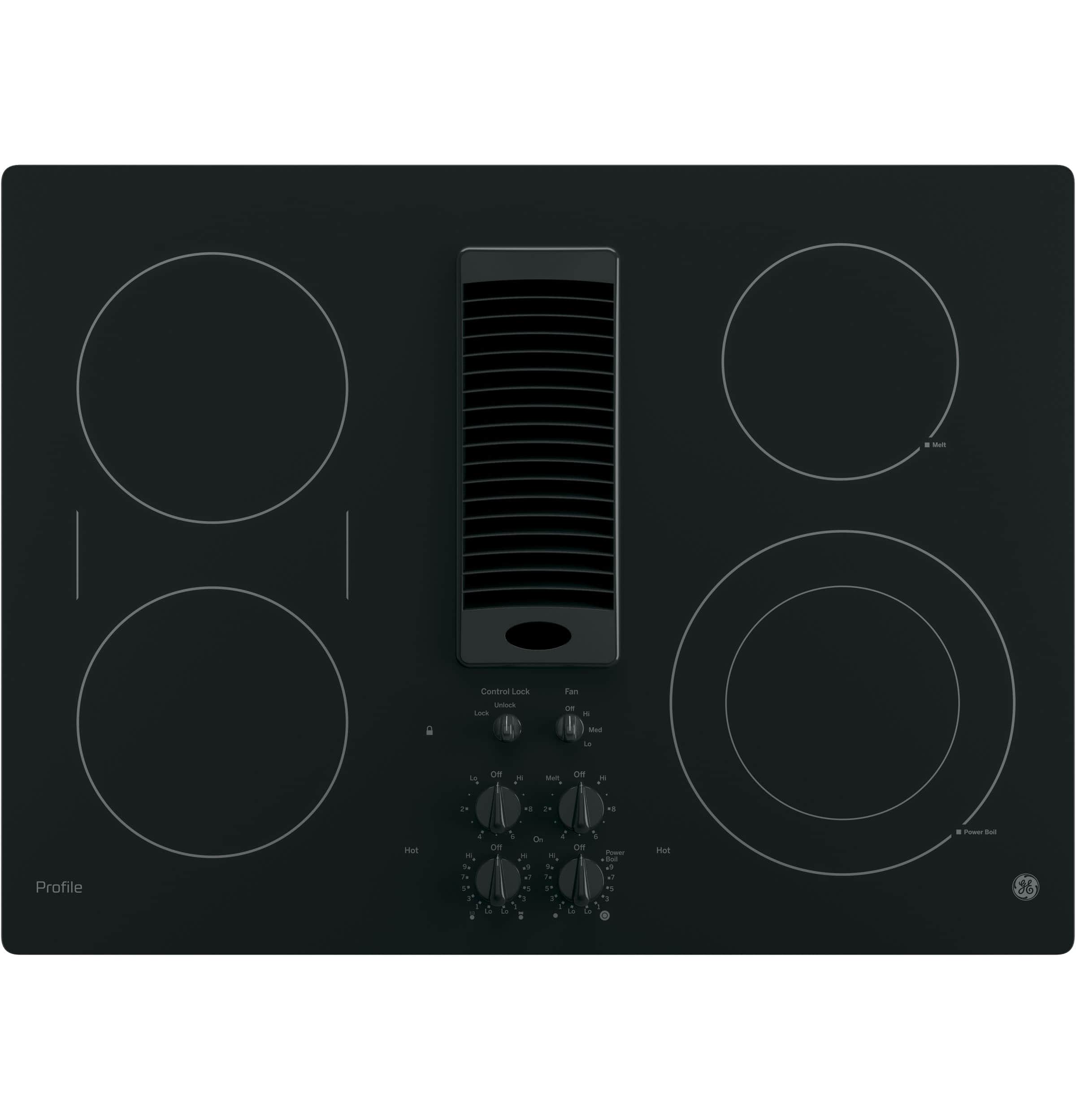 30" Downdraft Electric Cooktop