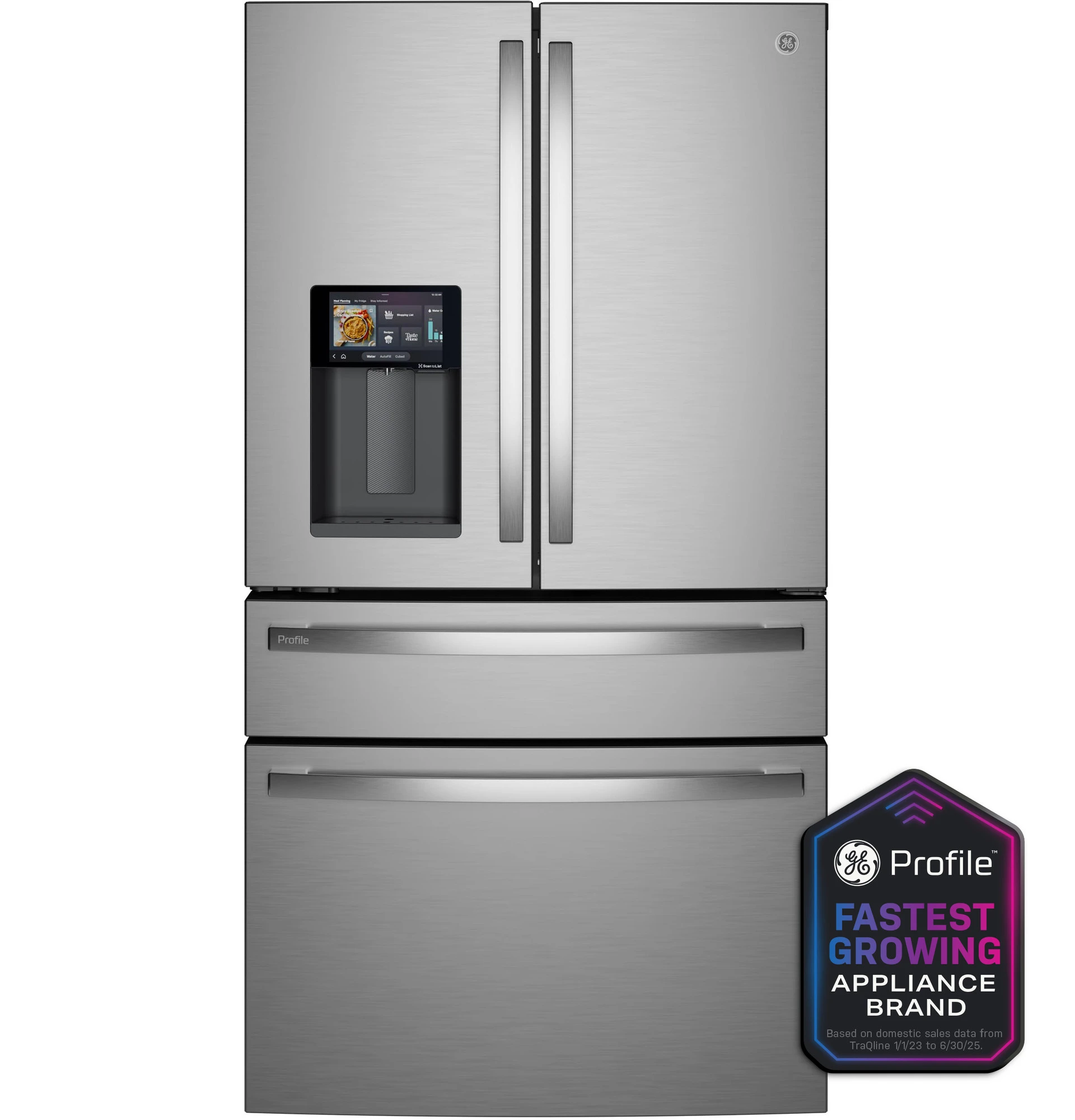 22.4 Cu. Ft. Smart Counter-Depth 4-Door French-Door Refrigerator with Kitchen Assistant
