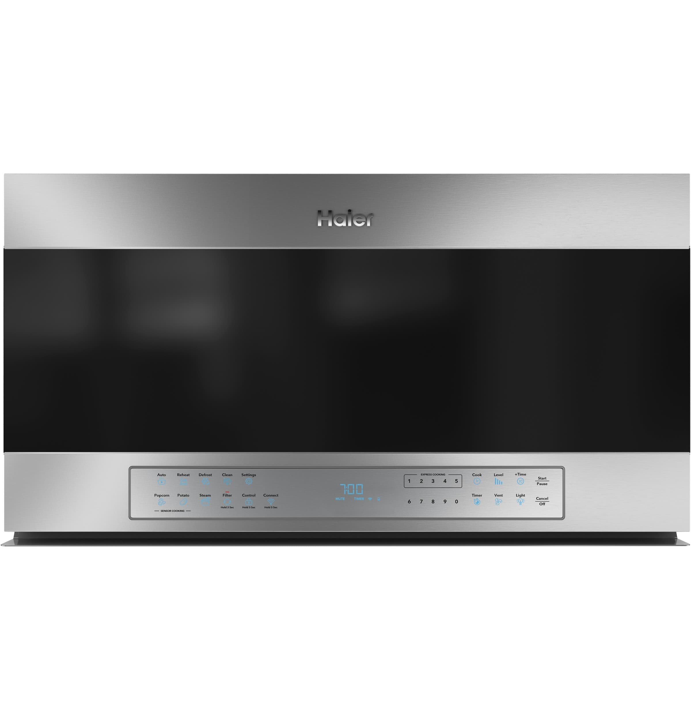 Haier 30" 1.6 Cu. Ft. Smart Over-the-Range Microwave Oven30" 1.6 Cu. Ft. Smart Over-the-Range Microwave Oven