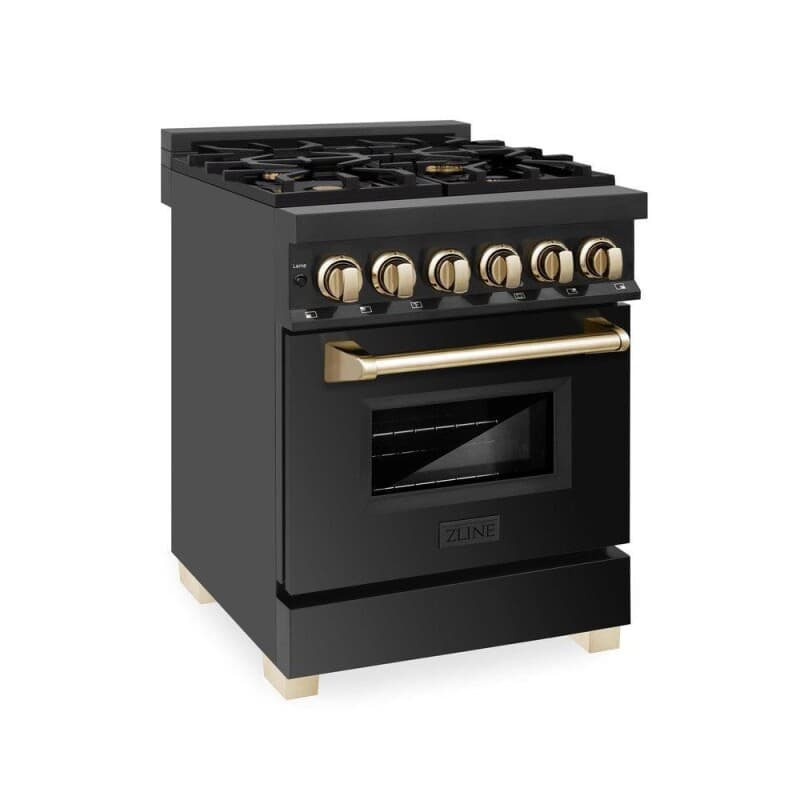 Autograph Edition 24 in. 2.8 cu. ft. Legacy Dual Fuel Range with 4 Burner Gas Cooktop and Electric Convection Oven