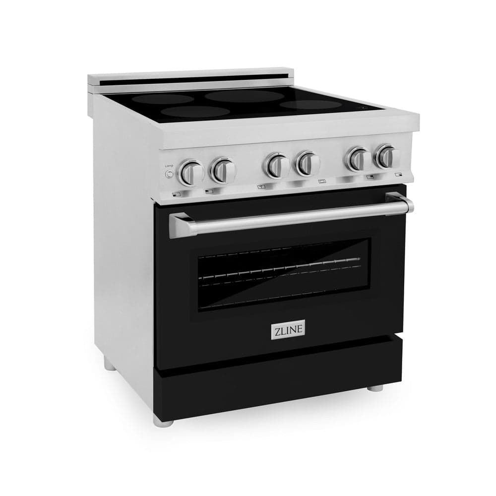 30" 4.0 cu. ft. Induction Range with a 4 Element Stove and Electric Oven