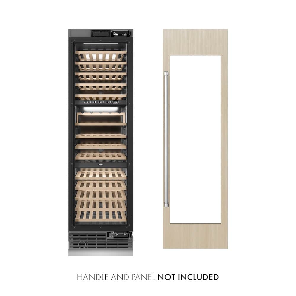 24 In. 12.4 Cu. Ft. Triple Zone 100 Bottle Panel Ready Column Wine Cooler