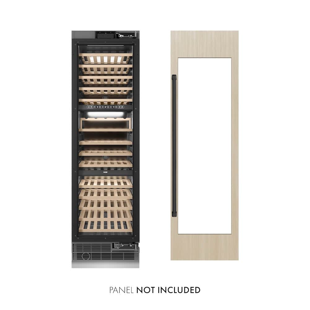 Autograph Edition 24 In. 12.4 Cu. Ft. Triple Zone 100 Bottle Panel Ready Column Wine Cooler With Matte Black Accents