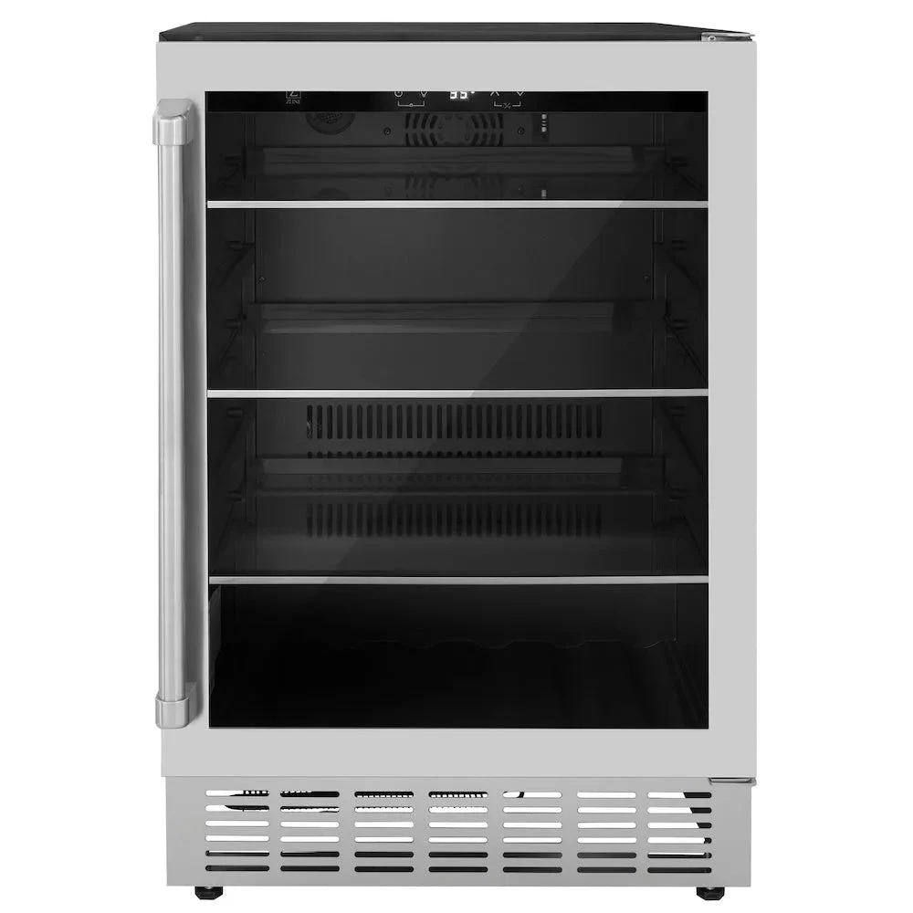 24 In. Monument 154 Can Beverage Fridge In Stainless Steel