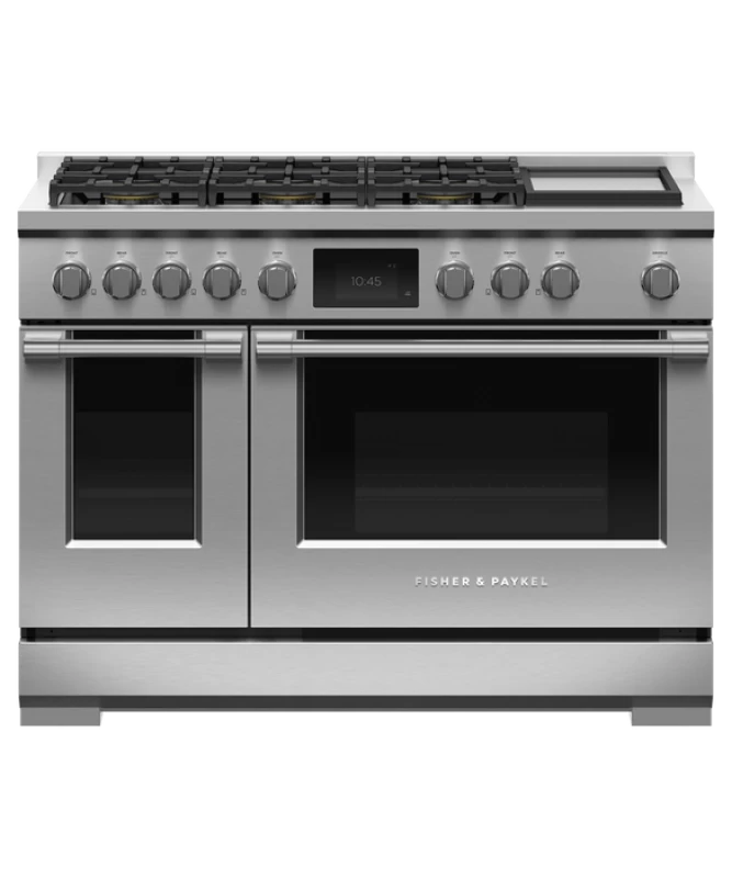 Dual Fuel Range, 48", 6 Burners with Griddle
