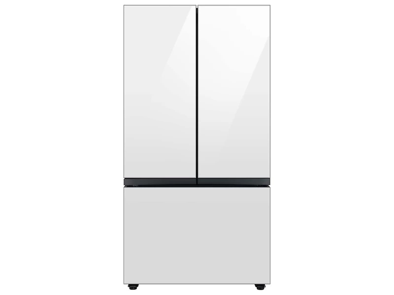 Bespoke 3-Door French Door Refrigerator (24 cu. ft.) with Beverage Center™ in White Glass